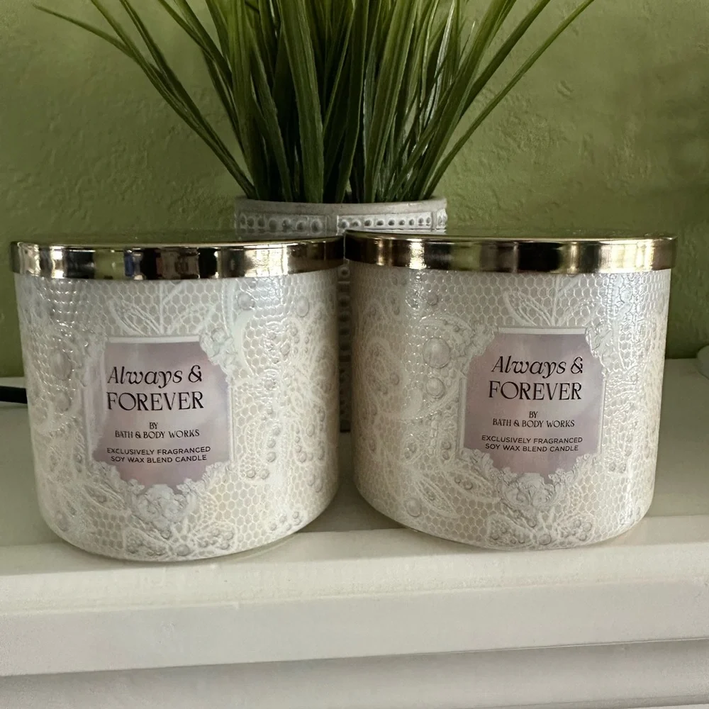 NEW BBW (HTF) X2 ALWAYS & FOREVER CANDLE BUNDLE X2